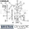 Bristan Colonial Surface Mounted Shower Riser Spare Parts